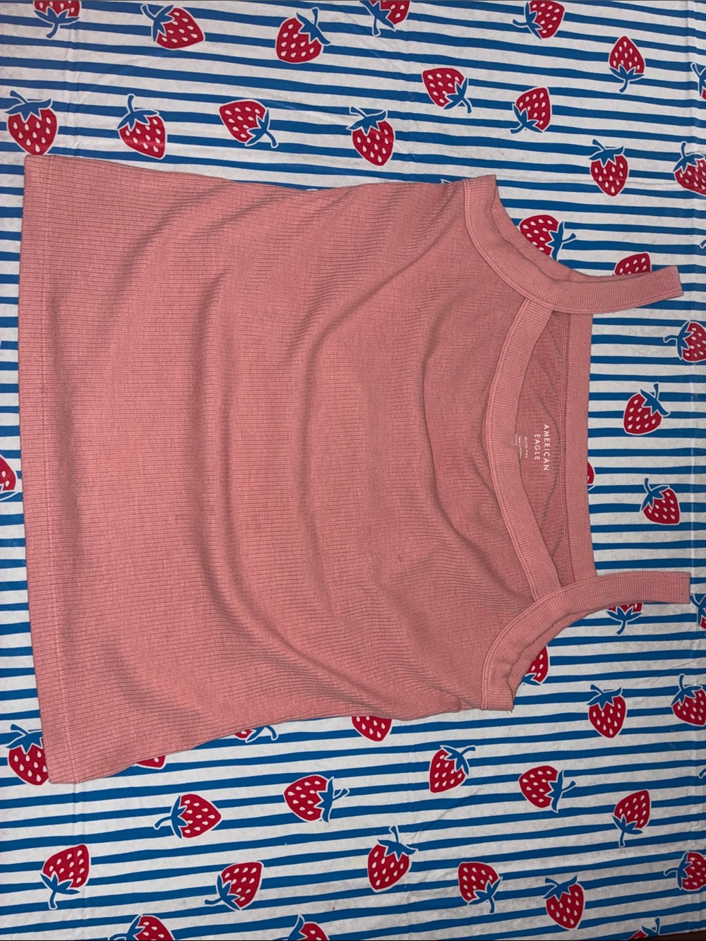 American Eagle Outfitters Dusty Rose Ribbed Tank